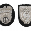 WWII NAZI GERMAN THIRD REICH WAFFEN SS SHIELDS PIC-1