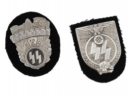 WWII NAZI GERMAN THIRD REICH WAFFEN SS SHIELDS