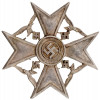 WWII NAZI GERMAN SPANISH SILVER AND BRONZE CROSS PIC-3