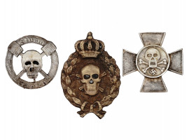 WWI AND WWII NAZI GERMAN STORMTROOPER CROSS BADGE