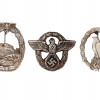 WWII NAZI GERMAN MILITARY AND POLICE BADGES PIC-0