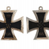 WWI AND WWII NAZI GERMAN GRAND IRON CROSSES SET PIC-1