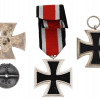 WWI AND WWII NAZI GERMAN GRAND IRON CROSSES SET PIC-1