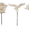 WORLD WAR II NAZI GERMAN LAPEL STICK PINS 8 PCS PIC-2