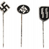 WORLD WAR II NAZI GERMAN LAPEL STICK PINS 8 PCS PIC-3