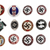 GROUP OF WWII NAZI GERMAN ENAMEL NSDAP PIN BADGES PIC-0