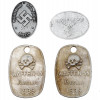 WWII NAZI GERMAN WAFFEN SS AND POLICE ID TAGS PIC-0