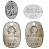 WWII NAZI GERMAN WAFFEN SS AND POLICE ID TAGS PIC-1