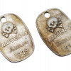 WWII NAZI GERMAN WAFFEN SS AND POLICE ID TAGS PIC-2