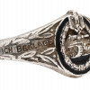 WWII GERMAN WAFFEN SS PANZER ASSAULT SILVER RING PIC-1