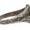 WWII GERMAN WAFFEN SS PANZER ASSAULT SILVER RING PIC-2