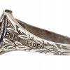 WWII GERMAN WAFFEN SS PANZER ASSAULT SILVER RING PIC-3