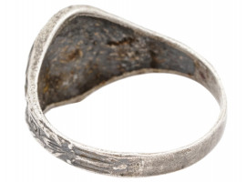 WWII GERMAN WAFFEN SS PANZER ASSAULT SILVER RING