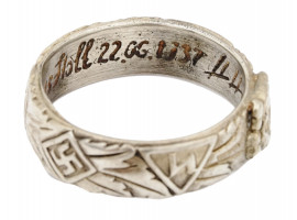 WWII GERMAN THIRD REICH SS HIMMLER HONOR RING