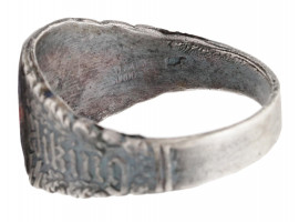 WWII GERMAN WAFFEN SS WIKING NORDLAND SILVER RING