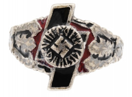 WWII GERMAN HITLER YOUTH LEADER 800 SILVER RING