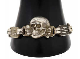 WWII NAZI GERMAN ERA WAFFEN SS TOTENKOPF BRACELET