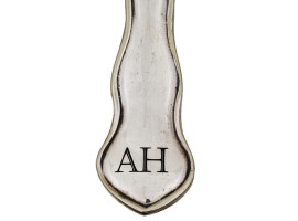 NAZI GERMAN SILVER HITLER SERVING FORK SPOON SET