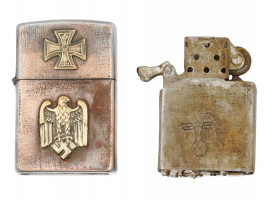 WWII NAZI GERMAN IRON CROSS CIGARETTE LIGHTER