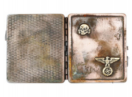 WWII NAZI GERMAN WAFFEN SS CIGARETTE CASE