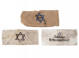 WWII HOLOCAUST CONCENTRATION CAMP ARMBANDS 3 PCS