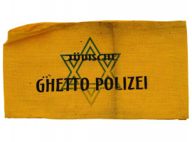 WWII HOLOCAUST JEWISH GHETTO POLICE STRIPES 3 PCS