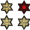 WWII HOLOCAUST JEWISH MAGEN DAVID ARMBANDS 4 PCS PIC-0