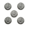 1939 NAZI GERMAN ANTI SEMITIC ZINK MEDALS 5 PCS PIC-0