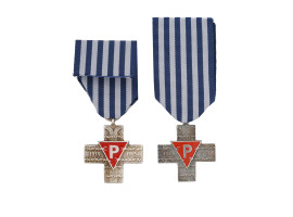 TWO POLISH AUSCHWITZ CAMP CROSS CIVIL AWARDS