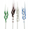 SET OF HAND BLOWN ART GLASS COCKTAIL SWIZZLE STICKS PIC-2