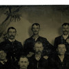 ANTIQUE 1860S TINTYPE PHOTO FRONTIERSMEN VETERANS PIC-2