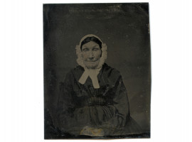 RARE ANTIQUE 1850S TINTYPE PHOTO BY PETER NEFF