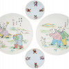 VINTAGE 20TH C CHINESE PORCELAIN PLATES WITH KIDS PIC-0