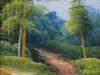 SET OF OIL PAINTINGS OF FOREST LANDSCAPE FRAMED PIC-3