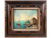 MID CENT LANDSCAPE OIL ON BOARD PAINTINGS SIGNED PIC-2