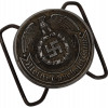 WWII NAZI GERMAN SS OFFICERS BELT BUCKLE PIC-0