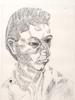 RUSSIAN INK PAINTING PORTRAIT BY ABRAHAM WALKOWITZ PIC-1