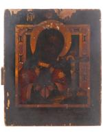 ANTIQUE 18TH C RUSSIAN ICON AKHTYR MOTHER OF GOD