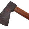 LATE 18TH C HAND-FORGED AXE WITH ORIGINAL HANDLE PIC-3