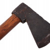 LATE 18TH C HAND-FORGED AXE WITH ORIGINAL HANDLE PIC-2