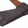 LATE 18TH C HAND-FORGED AXE WITH ORIGINAL HANDLE PIC-4