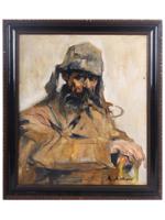 RUSSIAN PORTRAIT OIL PAINTING BY ABRAM ARKHIPOV