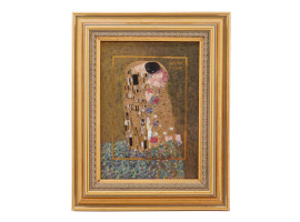 VINTAGE GERMAN KISS GUSTAV KLIMT PORCELAIN PLAQUE