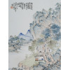 CHINESE LANDSCAPE PAINTING ON PORCELAIN PLAQUE PIC-1
