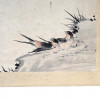 ANTIQUE CHINESE BIRDS WATERCOLOR PAINTING SCROLL PIC-4