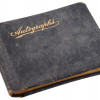 ANTIQUE AMERICAN AUTOGRAPH ALBUM WITH PHOTOGRAPH PIC-0