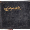 ANTIQUE AMERICAN AUTOGRAPH ALBUM WITH PHOTOGRAPH PIC-1