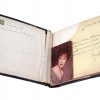 ANTIQUE AMERICAN AUTOGRAPH ALBUM WITH PHOTOGRAPH PIC-3