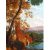 ANTIQUE LANDSCAPE PAINTING AFTER CLAUDE LORRAIN PIC-1