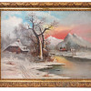 RUSSIAN LANDSCAPE OIL PAINTING BY JULIUS V KLEVER PIC-0